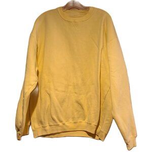 Vintage Gear Big Cotton Size XL Yellow Sweatshirt Pullover  Unisex Adult